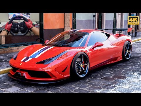 Ferrari 458 Speciale - Forza Horizon 5 | Logitech G923 Steering Wheel [4K]