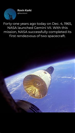 Gemini VI Views Gemini VII