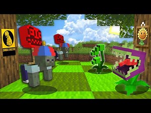 Minecraft PLANTS VS ZOMBIES HOUSE TAKEOVER !! DEFEND YOUR HOUSE !! Minecraft Mods