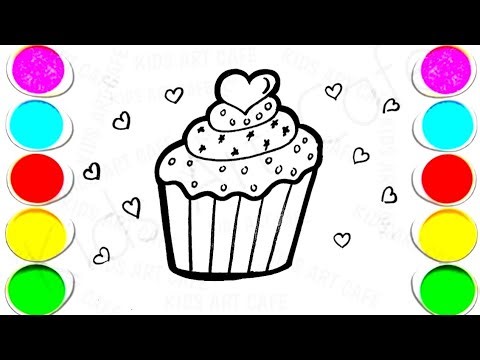 Cute Cupcake Drawing Tutorial | How To Draw Cute cup Cake Drawing Step by Step 🧑‍🎄🎁,12