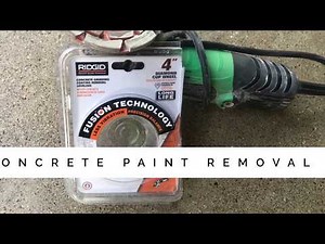 Paint Removal from Concrete