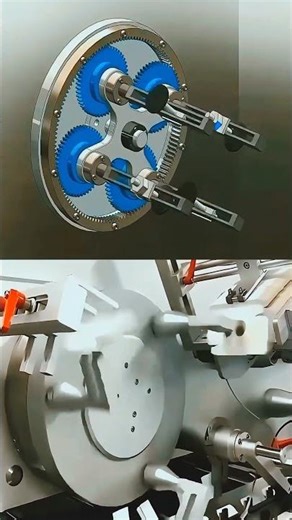 Rotary Pick and Place Mechanism Working at High Speed ⚙️ #cadmodel #3danimation #automobile #picup