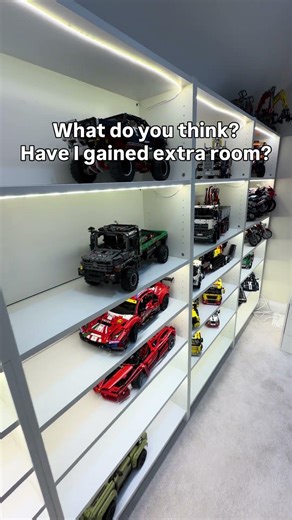 Part 4 Lego room upgrade, billy bookcases from Ikea with LED light stripes. #lego #ikea