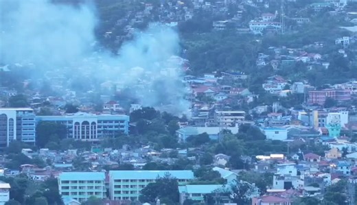 FIRE UPDATE: Thick smoke was seen during the fire at Mountain View Village, Brgy. Quiot Pardo, Cebu City on Thursday afternoon. The fire was declared under control around 5:40 PM. | via Romeo Marantal #TheFreeman #Cebu | The Freeman