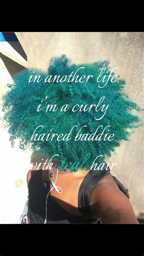 ‏curly hair version 🧼 #curls #curlyhair #teal #baddie #foryou | Curly Hair