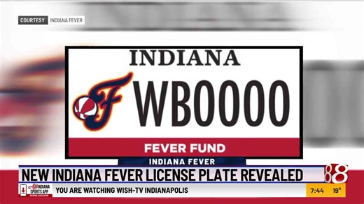 New Indiana Fever license plate revealed