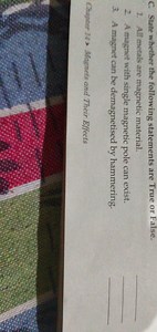 C. State whether the following statements are True or False.Al... | Filo