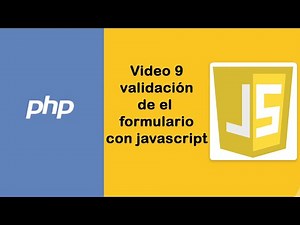 Validación del formulario con JavaScript