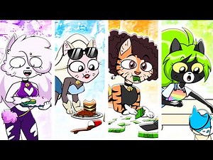 Rocky Rakoon's Naughty Kitty Transformation // Funny Animation Meme #tiktok #viral #trending #funny