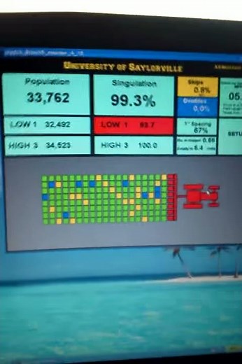 Planter monitor on laptop