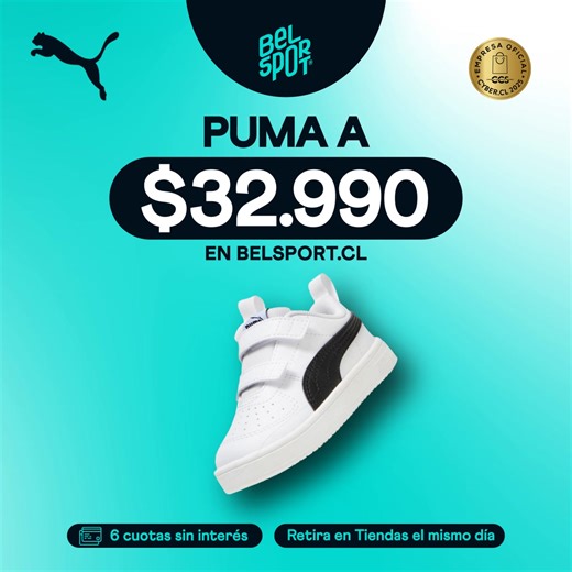 ¡Puma a solo $32.990! 😮 No estás soñando, es real: los descuentos Cyber están al alcance de todos 🔥. No te pierdas las mejores ofertas en diversas categorías de tu marca favorita 👟. | Belsport