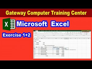 Microsoft Excel (Exercise 1+2)