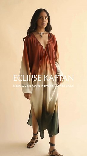 Just in: the Eclipse Kaftan. A harmonious blend of design and comfort, destined to become a bestseller. Discover the New Arrivals now at FARA Boutique | FARA Boutique