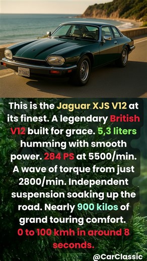 Jaguar XJS V12 Specs in 30 Seconds #shorts