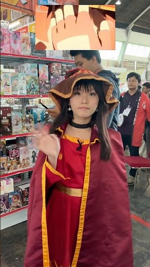 Konosuba's Megumin meets Bald Miku at Cosplay Expo Surabaya!! 😹🧑🏻‍🦲✨💥