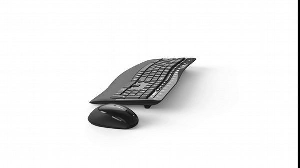 Microsoft Wireless Comfort Desktop 5050 - Black. Wireless, Ergonomic Keyboard and Mouse Combo. Built-in Palm Rest and Comfort Curve Design. Customizable Windows Shortcut Keys