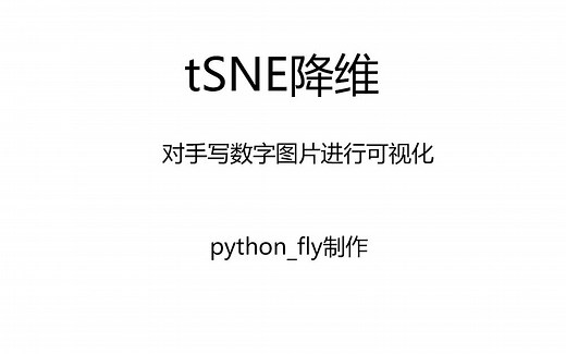 tSNE降维---对手写数字图片进行可视化2