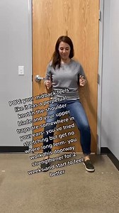 5.4K views · 76 reactions | Midback Pain? Try This “Reset” That “tight” midback feeling? It might actually be your muscles stuck in a stretched position from hours at a desk, and what they really need is strength, not stretching. Next time you feel knotted up in this area, try this move—it's likely more challenging than you’d expect! Like it? Share it!  #midbackpain #mobility #movement #thoracicmobility #neckpain #wfh #desklife | Dr. Katie Clare | Facebook