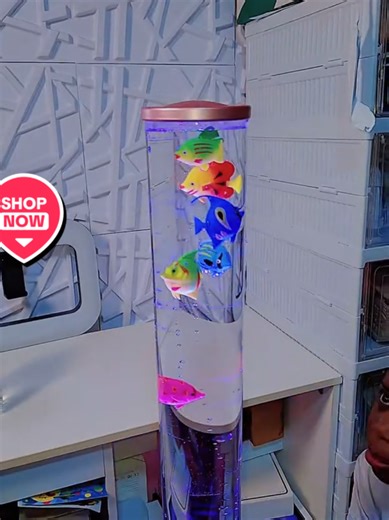 bubble Fish Mood Lamp colourful changing #fishlamp #led #dealdrops #tiktokmademebuyit