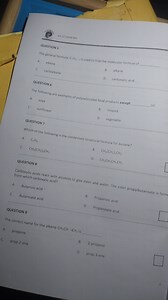 QUESTION 5The general formula C_nH_{2n-2} is used to find the ... | Filo