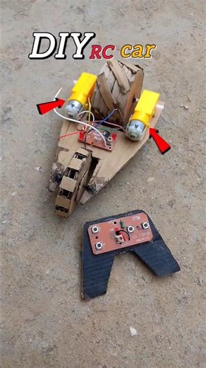 how to make RC car used cardboard #shortsfeed #project #rccar #diy #experiment #tech