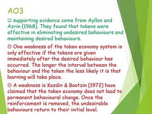 Token economy and management of Schizophrenia