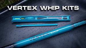 Vertex Whip Kits | Match Fishing Whether you’re an experienced angler or just starting out, whip fishing is a fantastic and fun method to use. It is not only incredibly simple to set up, but also highly effective and easy to transport. These two Vertex starter kits are available in either 3m or 4m and come provided with a perfectly shotted rig and disgorger, that’s everything you need to get fishing apart from the bait! Due to the high quality carbon used in the manufacturing process, these whip