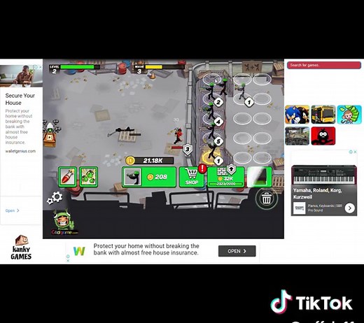 Stick Defenders - gameplay Unity strategy shooter merge