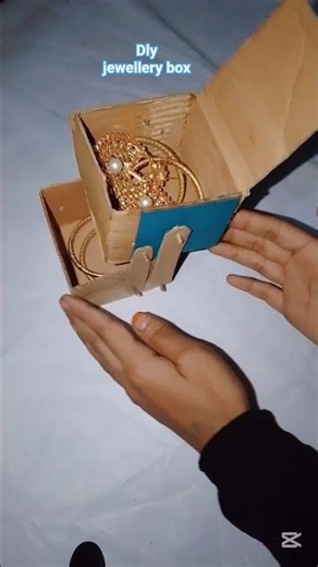 Dly jewellery box banan #shortvideo #viralvideo #craft #homemadepapercraft #cardboard