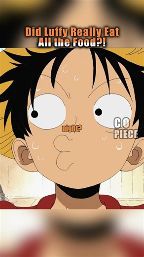 Who ate all the food was it just luffy?