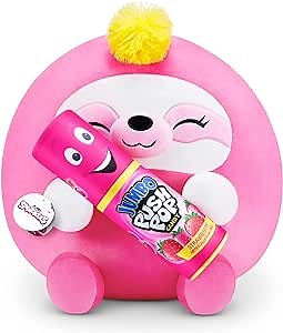 Snackles (Push Pop) Sloth Super Sized 14 inch Plush by ZURU, Ultra Soft Plush, Collectible Plush with Real Licensed Brands, Stuffed Animal