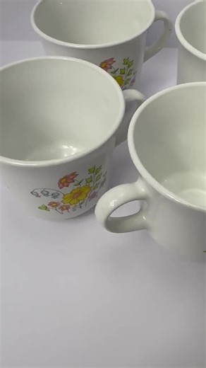 Vintage Corelle Spring Meadow Coffee Cups Set of 6 Retired Pattern - Etsy