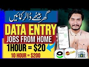 Earn from data entry jobs | online data entry work from home in pakistan 2025