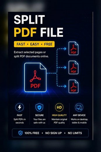 Split PDF Online Free | Fast PDF Page Splitter Tool