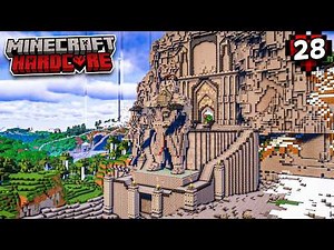 I Built A DWARF ENTRANCE To My City In Hardcore Minecraft Survival