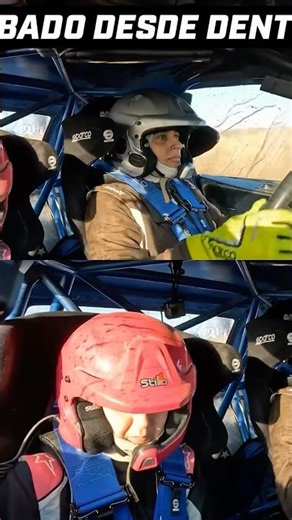 This is how we hear the co-pilot's notes in rallies