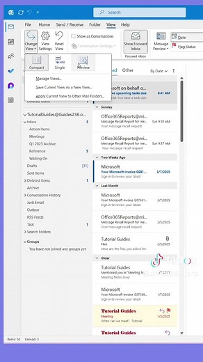 Display Your Inbox Effectively in Outlook