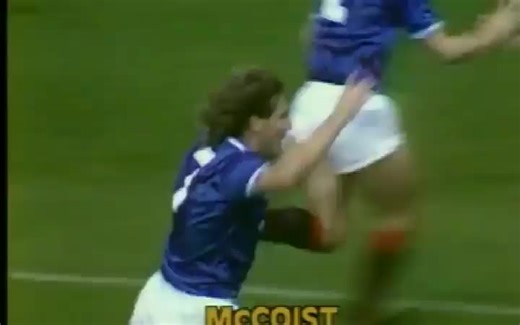 Ally McCoist celebrating goals for @RangersFC v Celtic #RangersFC #champions #mccoist #scotland
