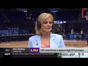 Kim Mulkey postgame sideline interview
