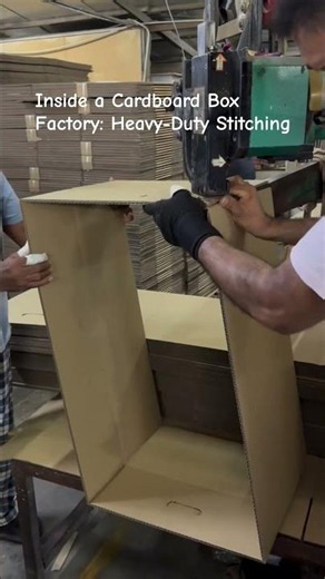 Inside a Cardboard Box Factory: Heavy-Duty Stitching