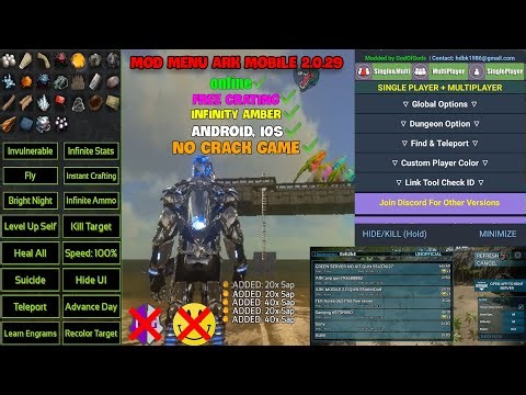 Cách Mod menu ARK mobile 2.0.29 Cực Dễ Dàng | ANDROID,iOS