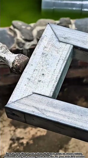 Epic Square Tube Cutting Technique — Simple But Effective #Construction #Tools#Machine #Technology