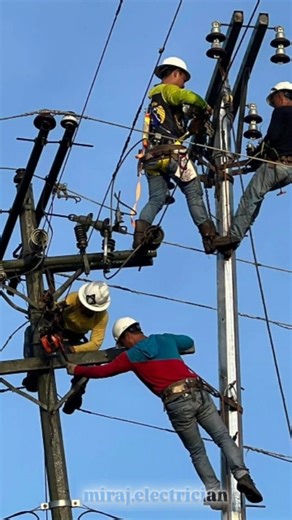 Miraj Electrician on Instagram: "Complete High Voltage Line Construction ⚡ From New Cable to Transformer!” Watch the complete step-by-step process of High Voltage installation, including New Cable Installation, New Pillar (Pole) Installation, and Transformer Installation. This video is created using many real photos taken directly from the worksite, showing real tools, machines, and safety procedures used in actual field work. In this video you will see: ⚡ New high-voltage cable installation met