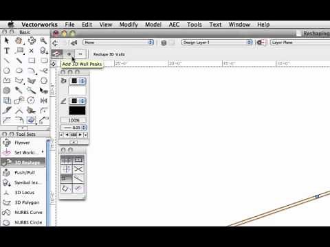 Reshaping Walls in Vectorworks