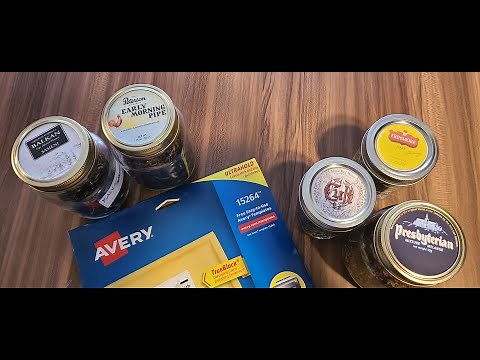 How to make Pipe Tobacco labels for canning (mason) jars. Quick and Easy!
