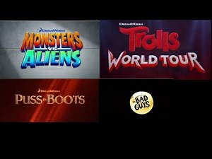 all DreamWorks animation trailer logos (1998-2023)