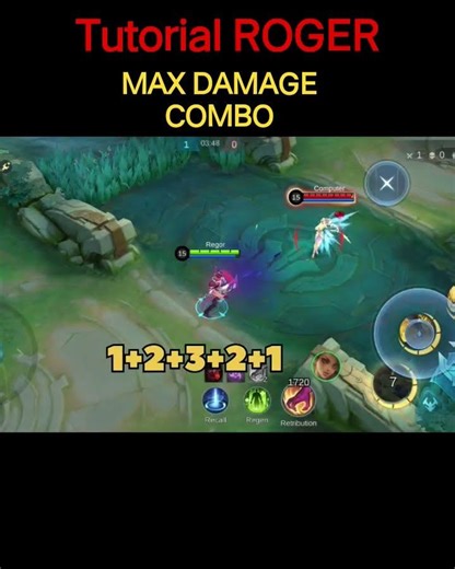 HOW TO USE ROGER max damage combo. ☠️ #Roger #tutorial