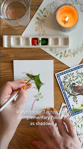 Using complementary colours to create shadows in your paintings 🎨
