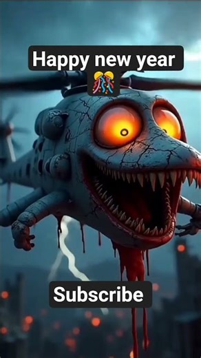 new year special horror helicopter 🎆 #horror #scary #creepy #cartoon