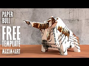 How to make a Bull. DIY papercraft
